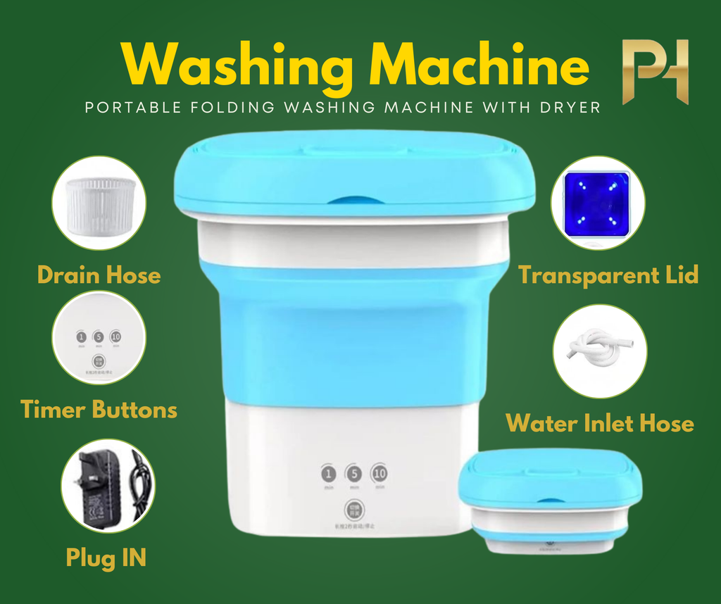 Portable Folding Washing Machine with Dryer