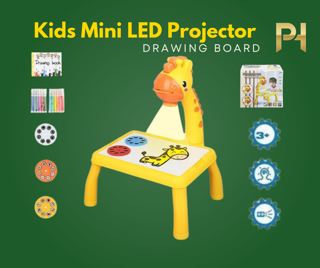 Kids Mini LED Projector Drawing Board