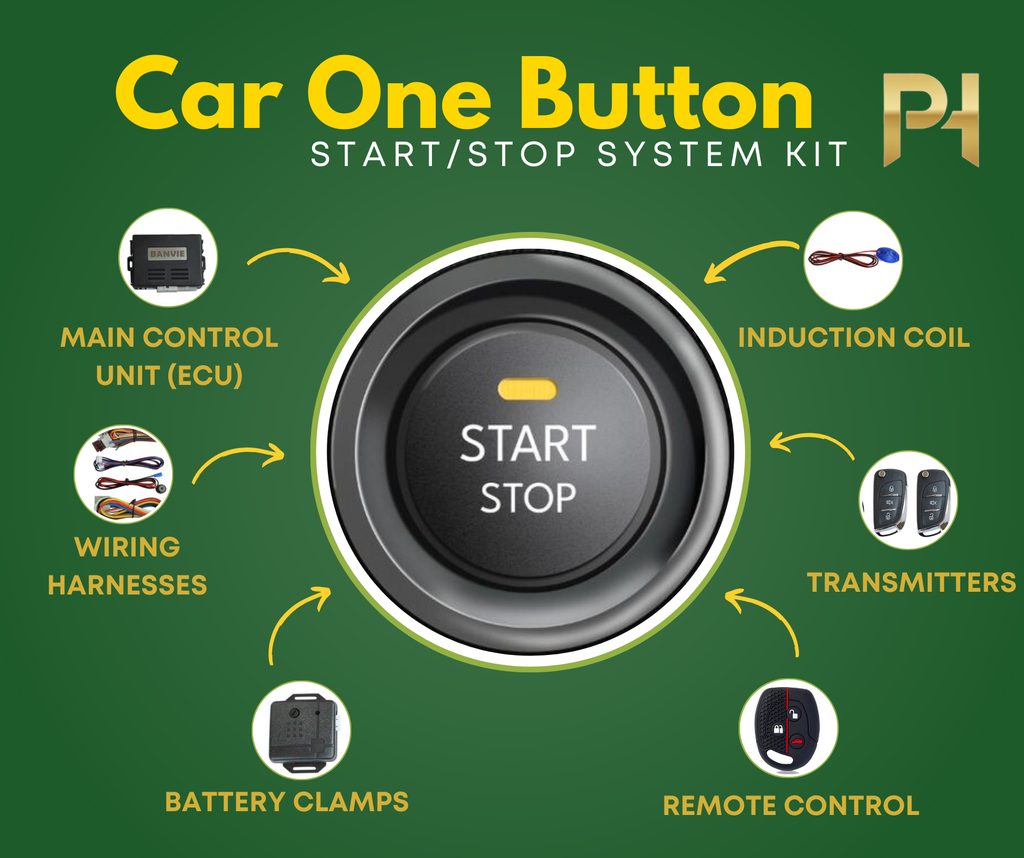 Car One Button Start/Stop System Kit