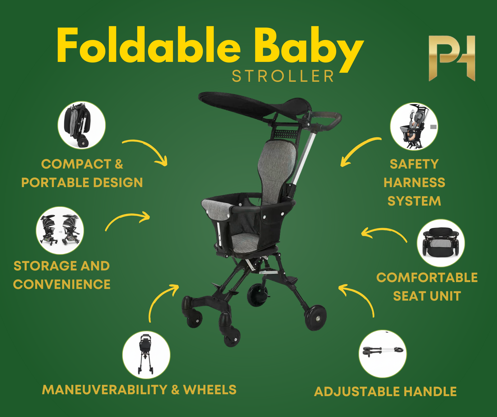 Foldable Baby Stroller