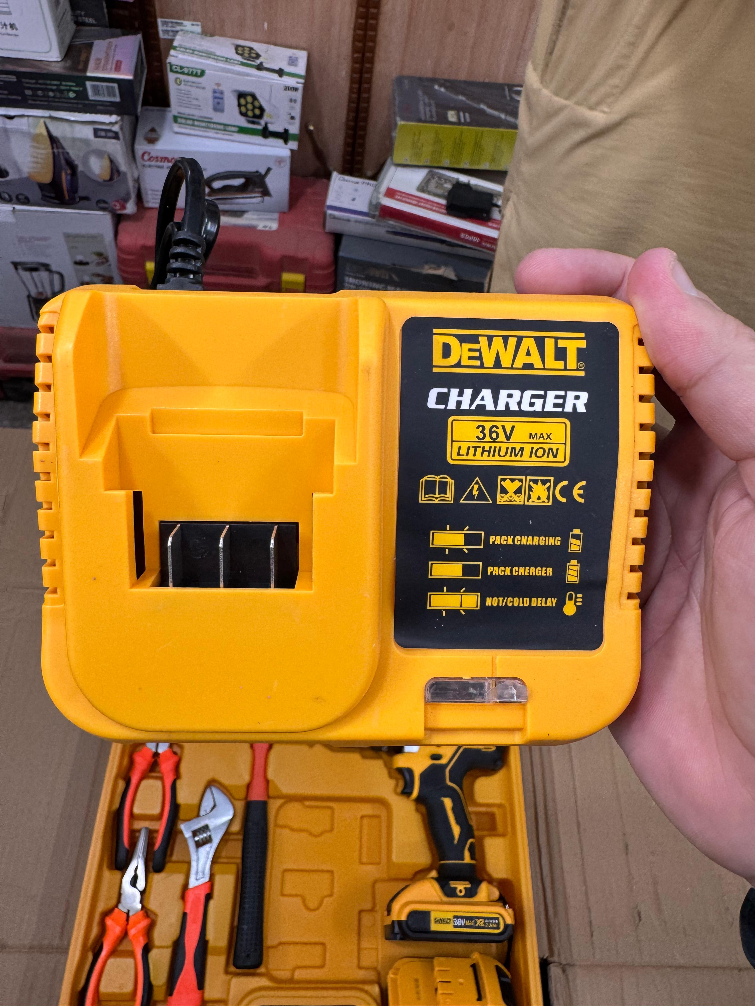 DeWalt 36V Commercial Drill Machine | 117-Piece Set | Brushless & Carbon