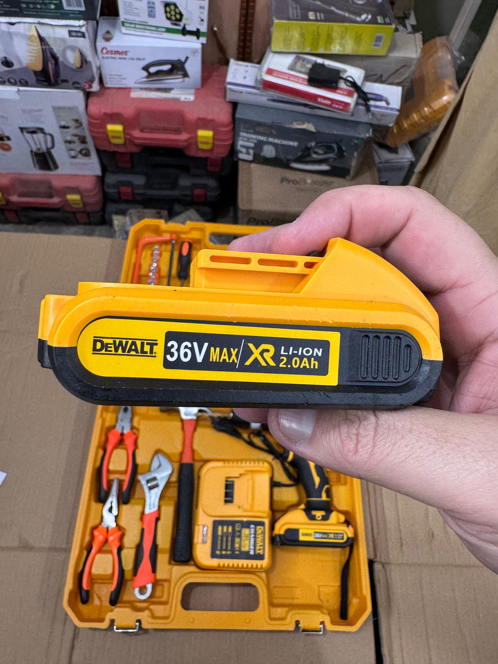 DeWalt 36V Commercial Drill Machine | 117-Piece Set | Brushless & Carbon
