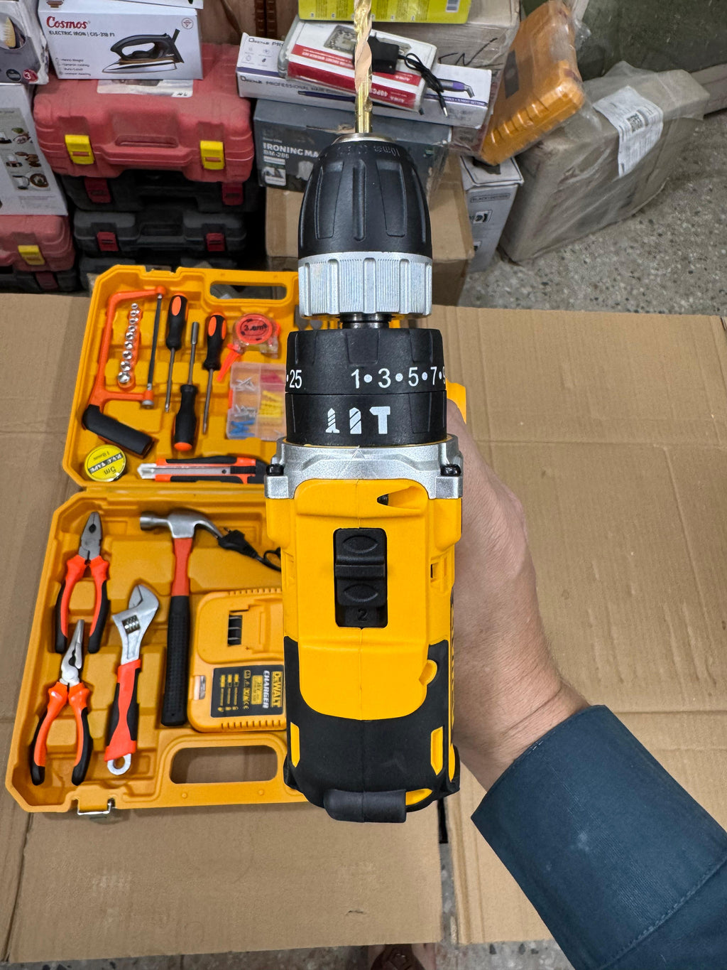 DeWalt 36V Commercial Drill Machine | 117-Piece Set | Brushless & Carbon