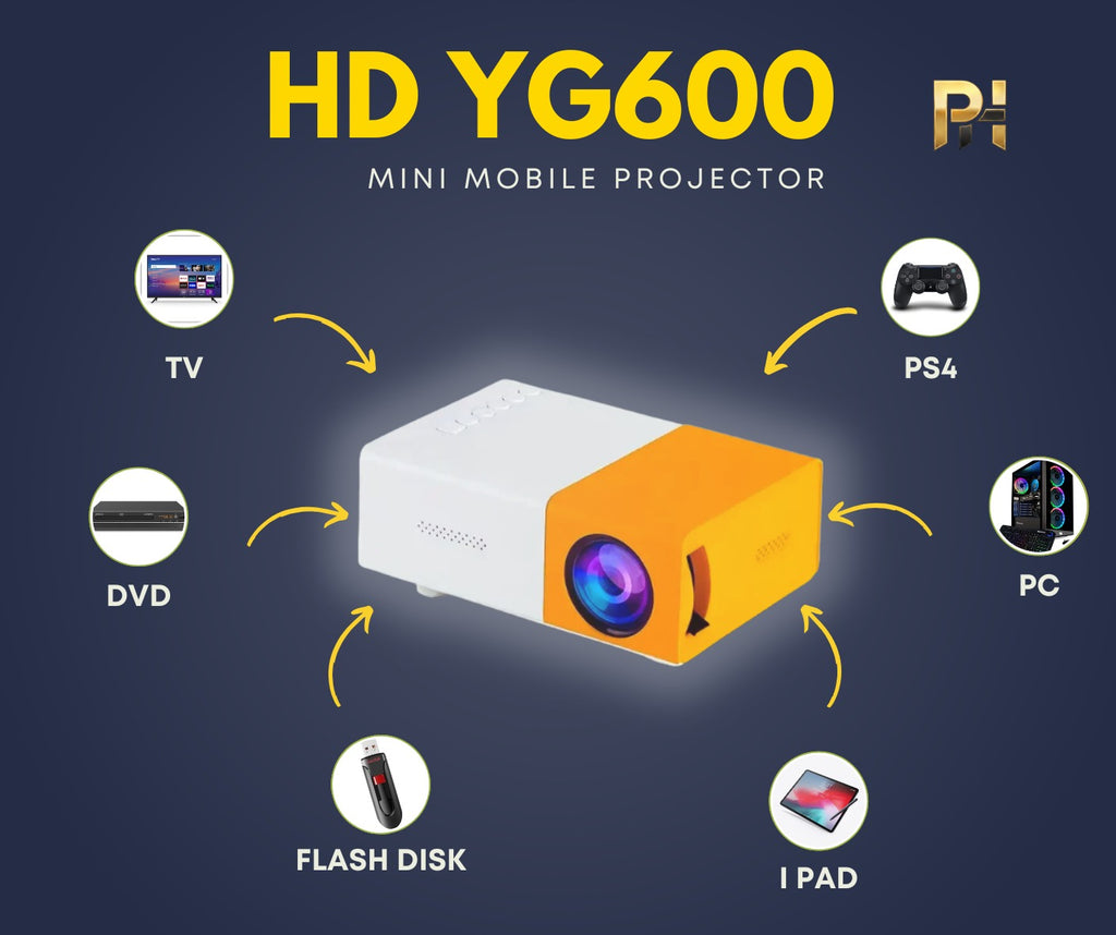 HD YG600 Mini Mobile Projector